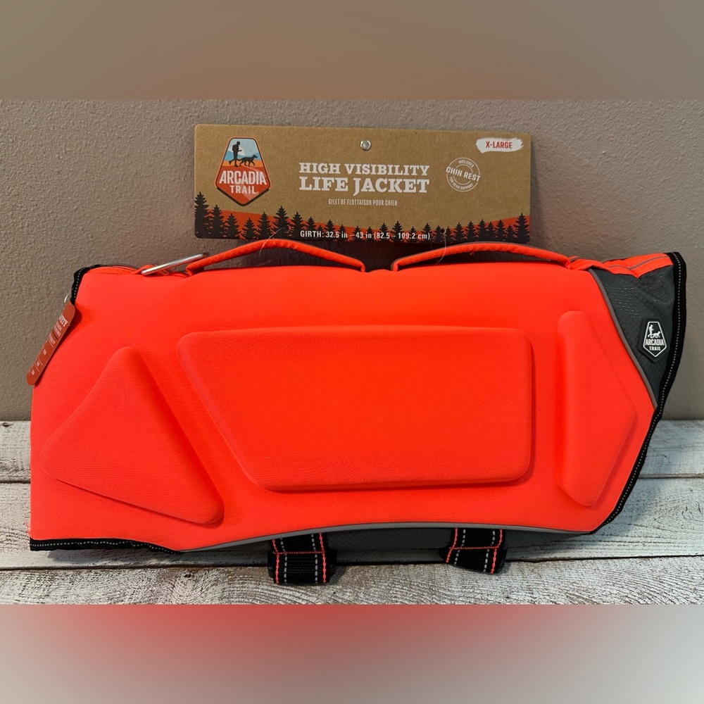 Arcadia Trail High-Visibility Life Jacket for Dog - NWT